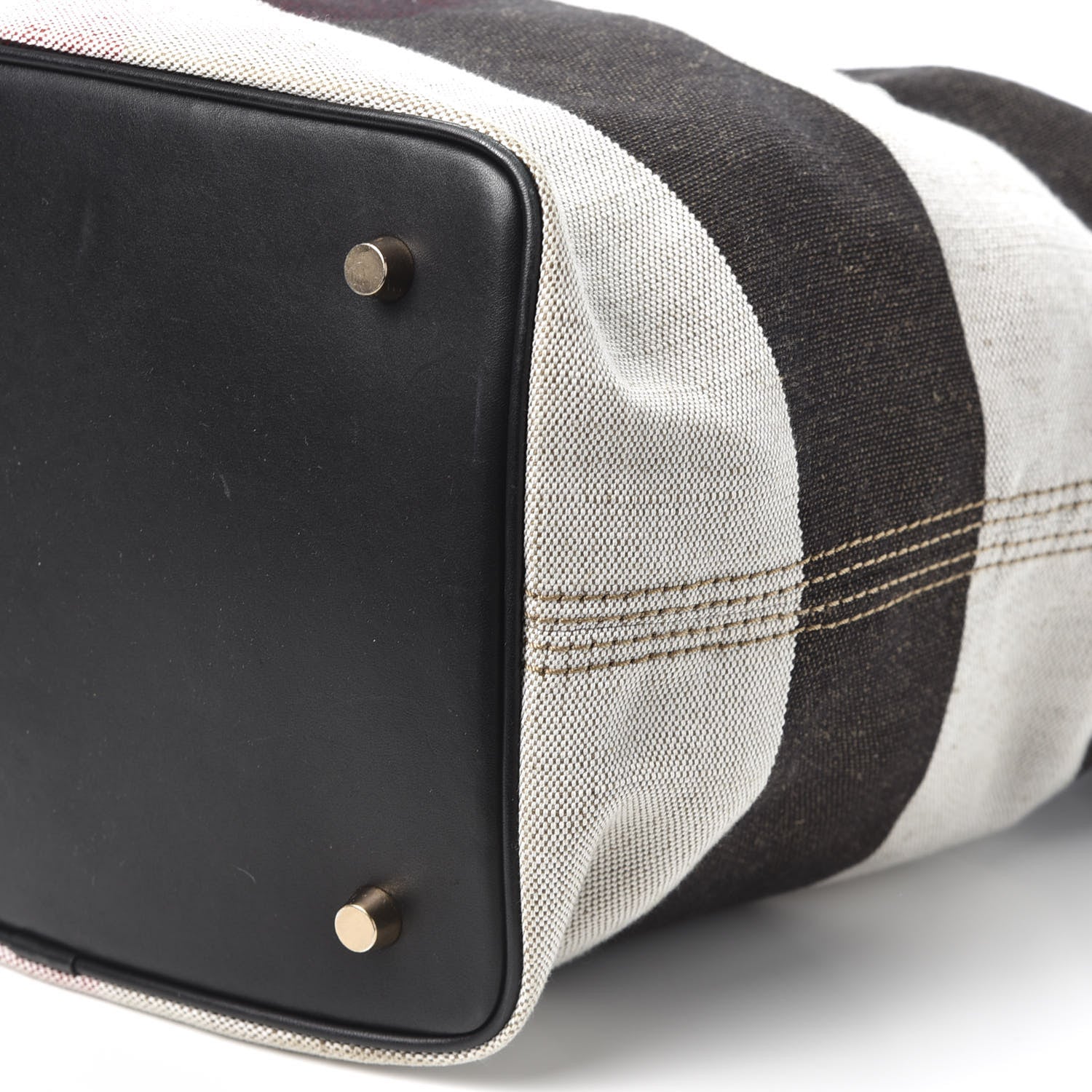 Burberry Canvas Mega Check Medium Ashby Hobo Black 6 of 8