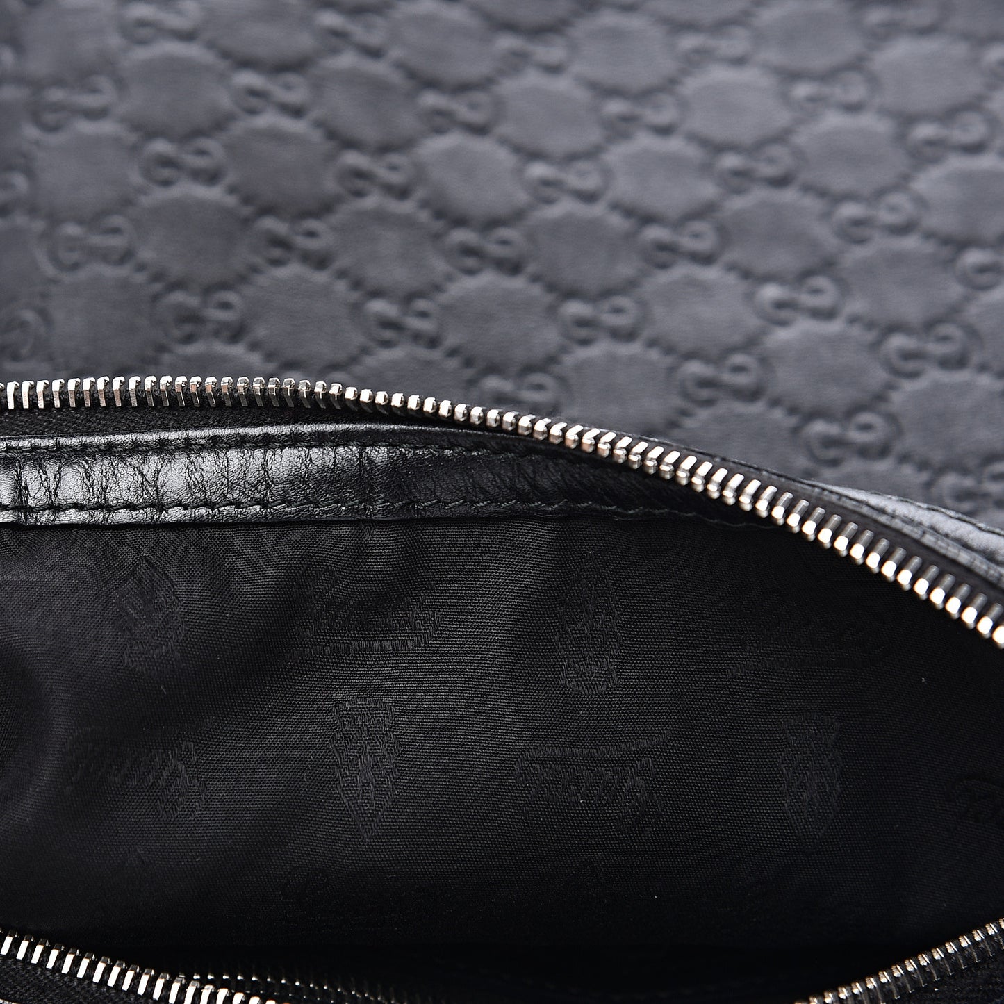 Guccissima Large GG Twins Hobo Black