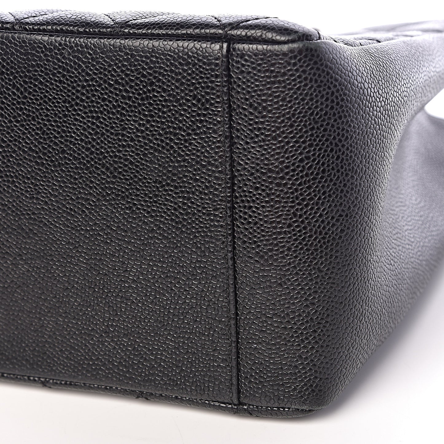 Caviar Quilted Grand Shopping Tote GST Black