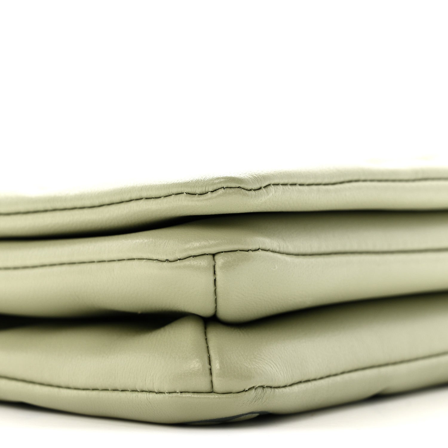 Louis Vuitton Lambskin Embossed Monogram Pochette Coussin Green 7 of 10