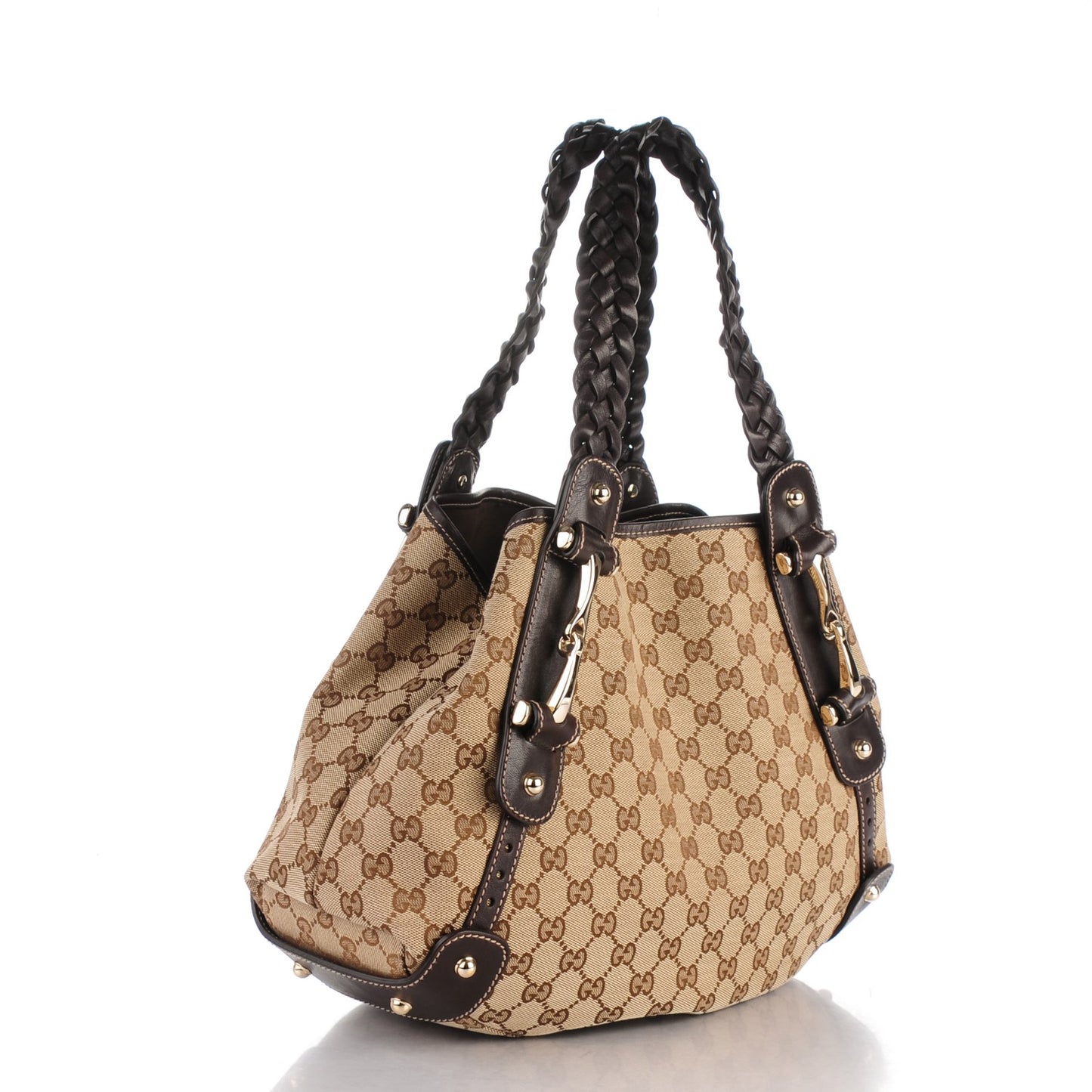 Monogram Small Pelham Shoulder Bag Dark Brown