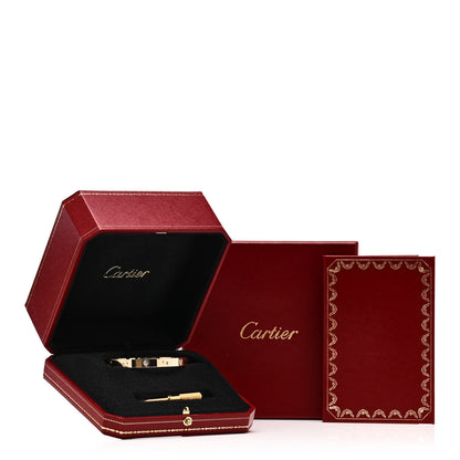 Cartier 18K Yellow Gold 4 Diamond LOVE Bracelet 16 9 of 9