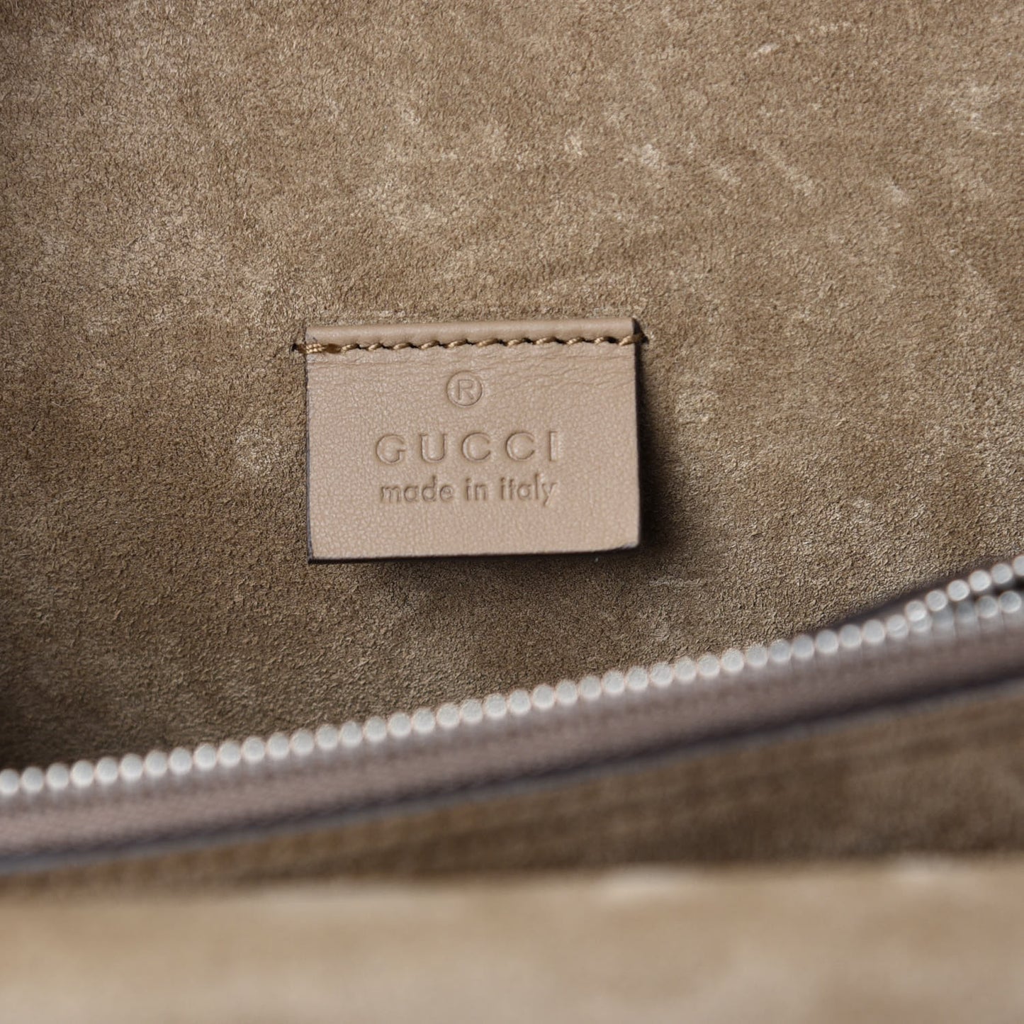 GG Supreme Monogram Medium Dionysus Shoulder Bag Taupe