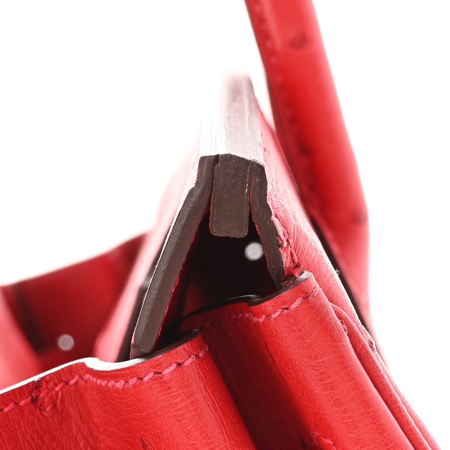 Ostrich Birkin 30 Rouge Vif