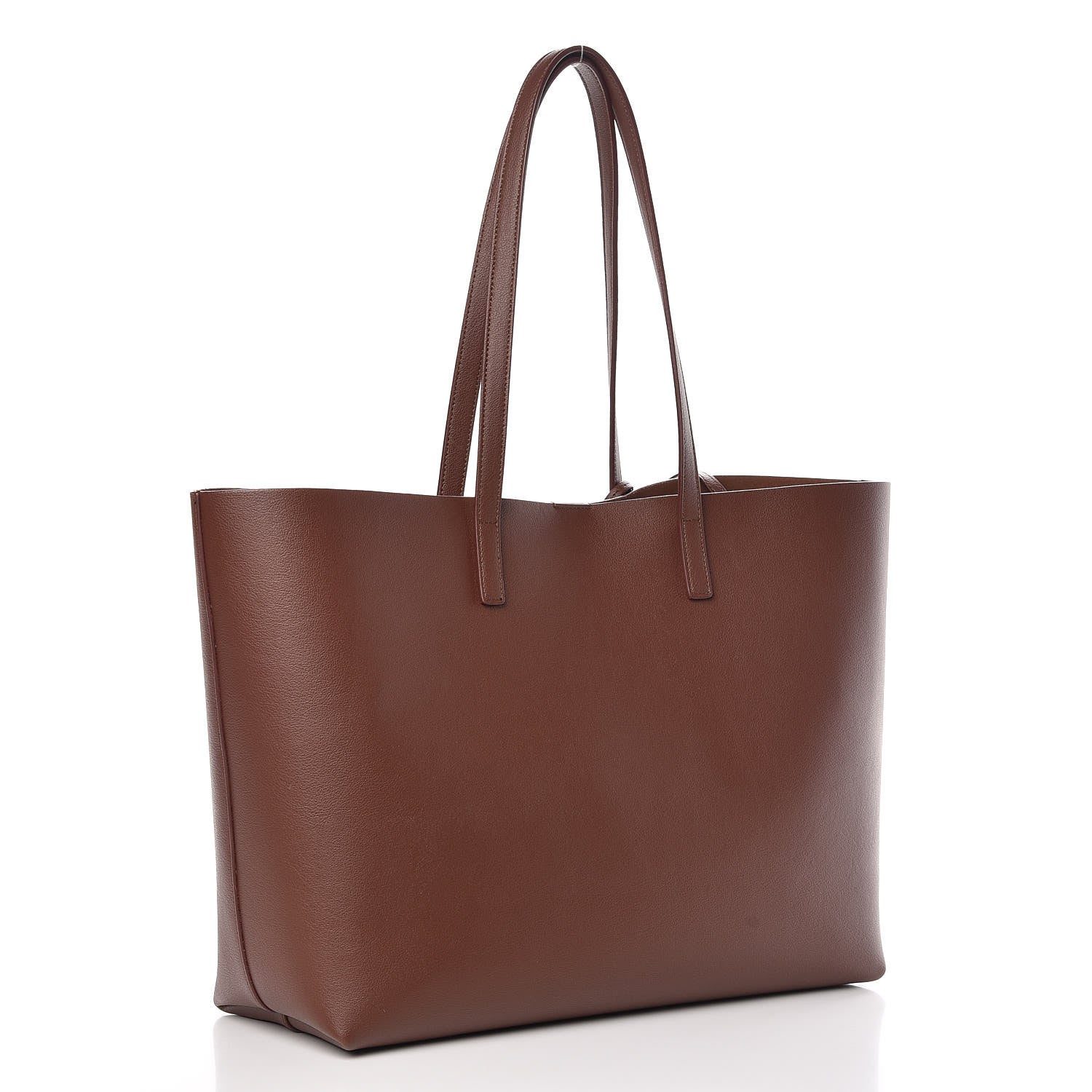 Saint Laurent Calfskin Large Shopping Tote Old Brandy 4 of 9
