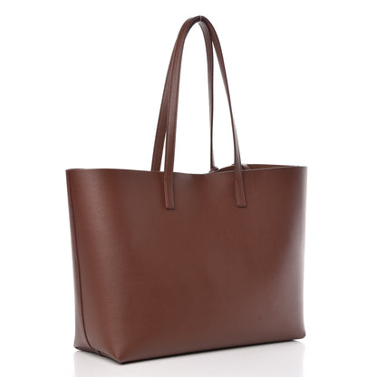 Saint Laurent Calfskin Large Shopping Tote Old Brandy 4 of 9