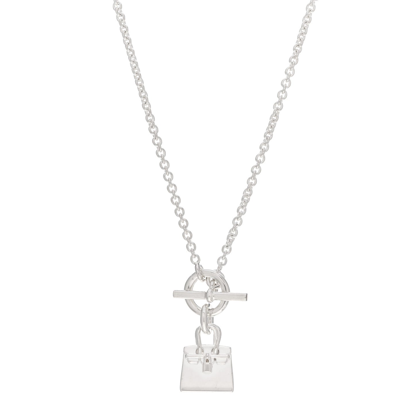 Sterling Silver Birkin Amulette Pendant Necklace