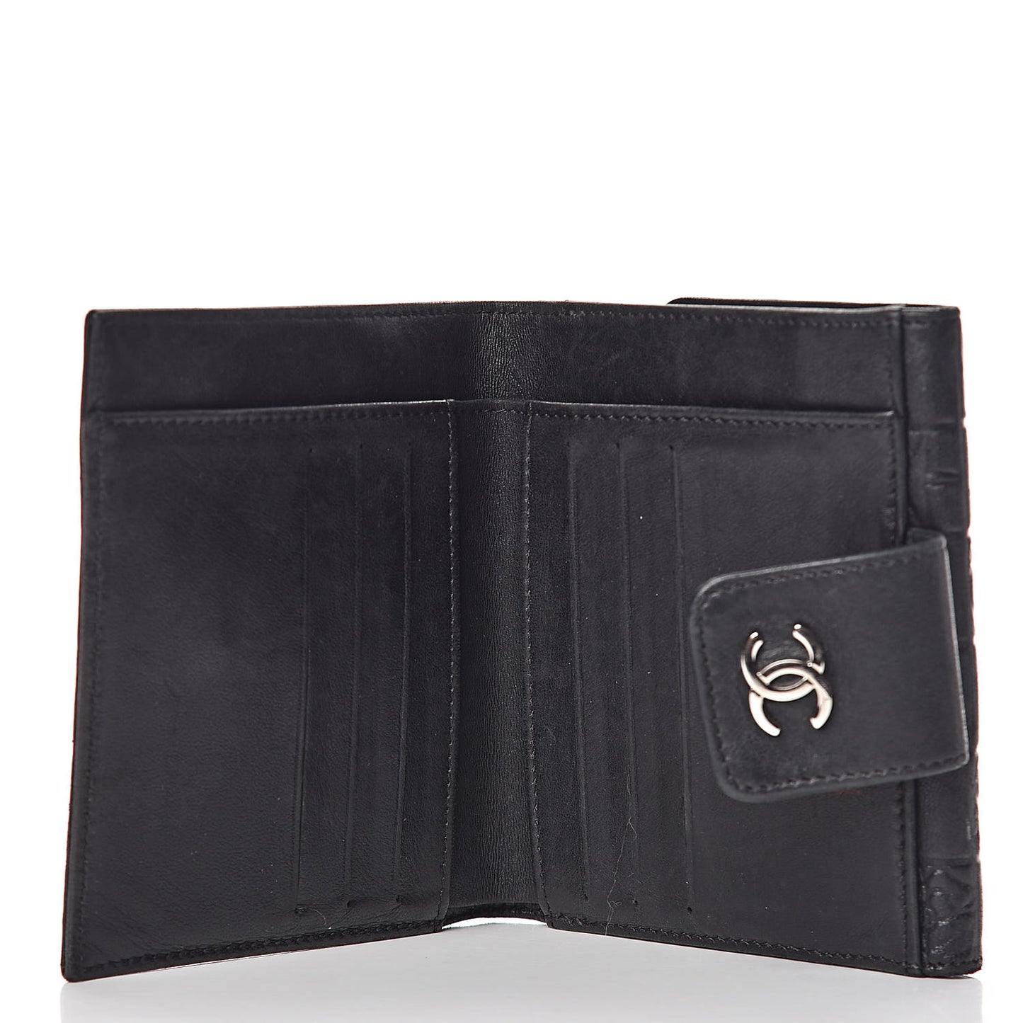 Lambskin Precious Symbols French Wallet Black