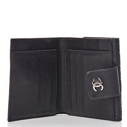 Chanel Lambskin Precious Symbols French Wallet Black 5 of 10