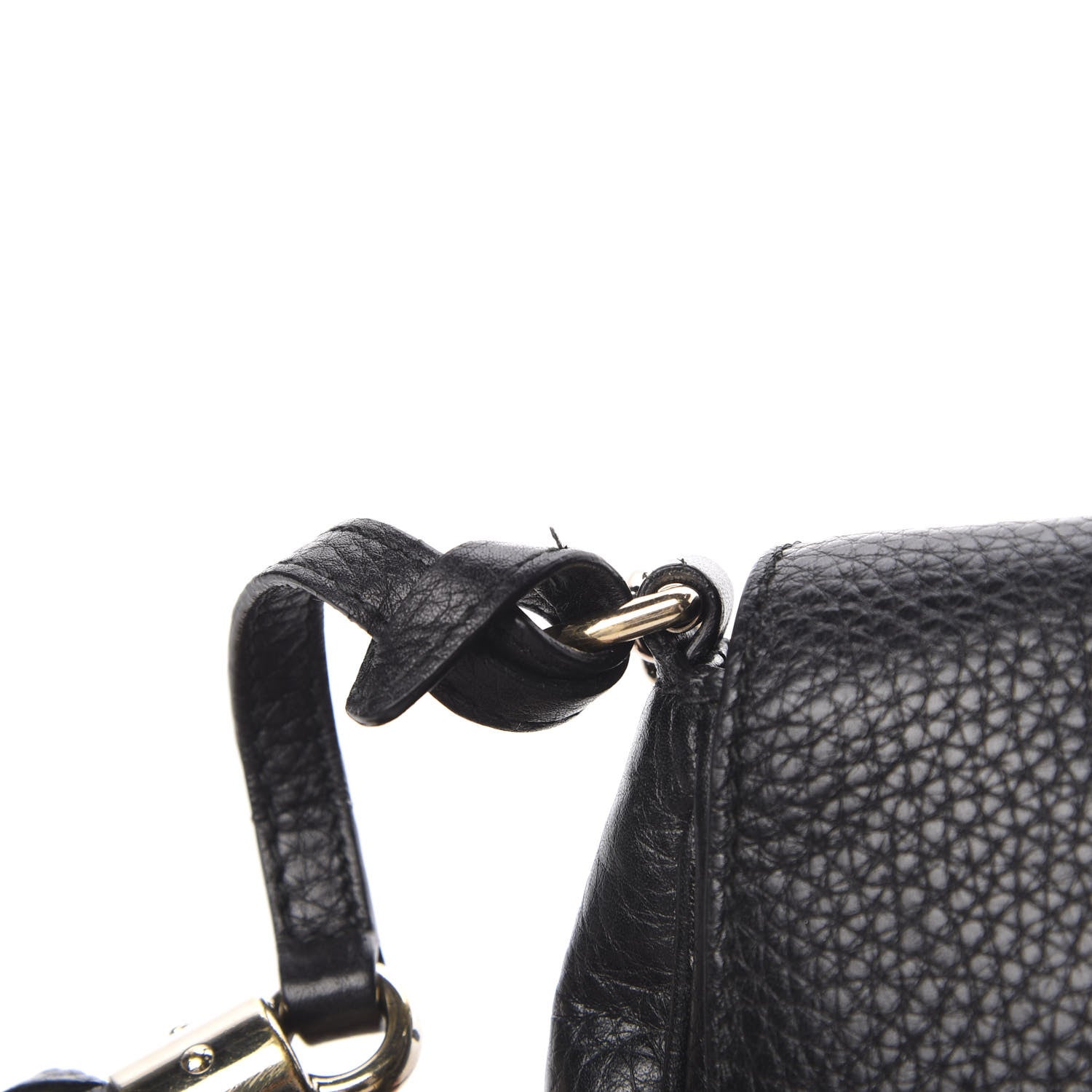 Gucci Pebbled Calfskin Small Soho Flap Crossbody Black 11 of 11