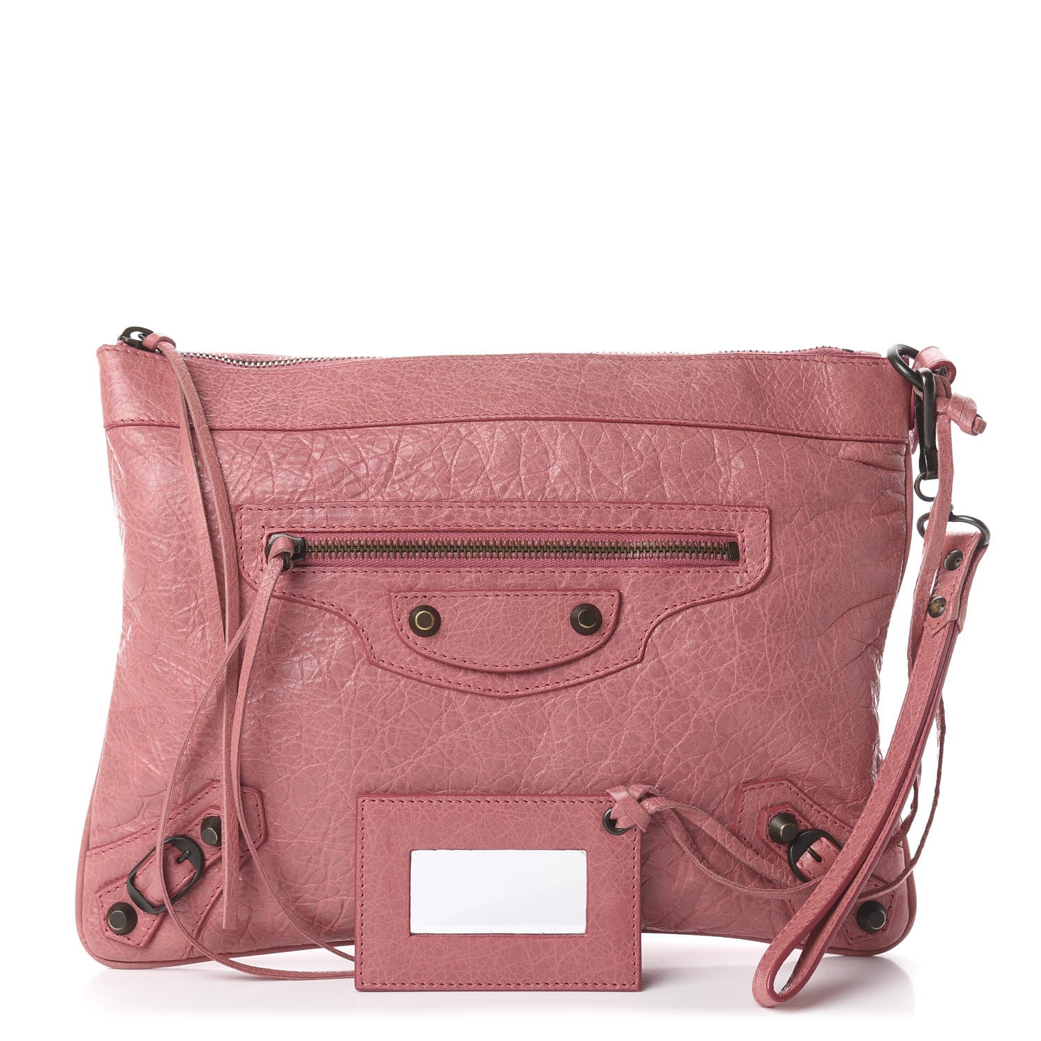Balenciaga Agneau Classic Hardware Flat Handle Clutch Rose Bonbon 1 of 7