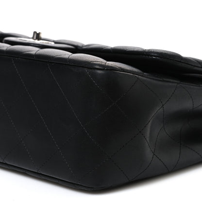 Chanel Lambskin Quilted Jumbo Double Flap Black 10 of 10