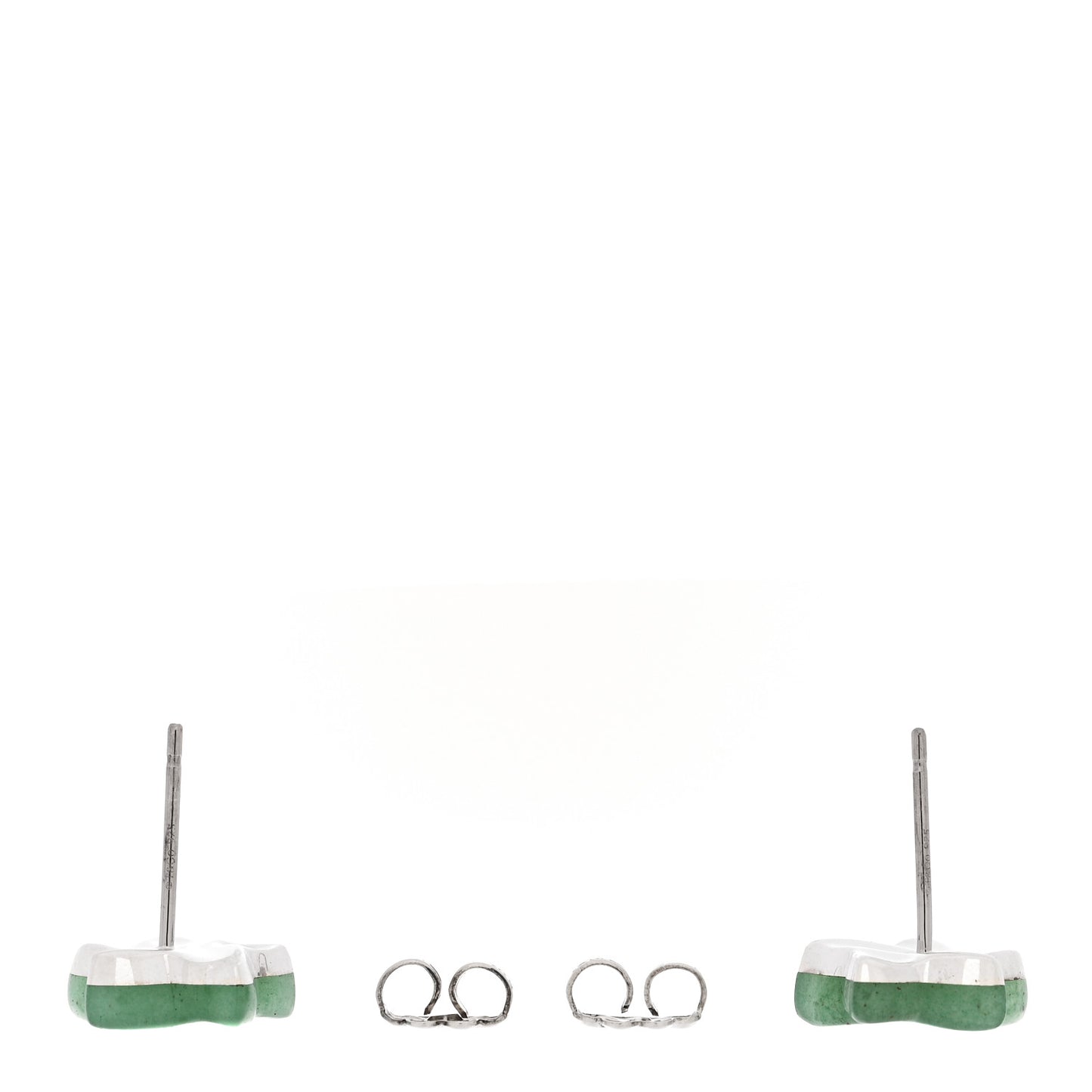 Sterling Silver Aventurine Elsa Peretti Star Earrings