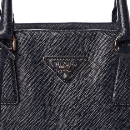 Prada Saffiano Lux Double Handle Shopping Tote Baltico 8 of 10