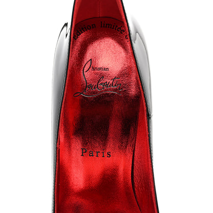 Christian Louboutin CHRISTIAN LOUBOUTIN Patent Crystal Suola So Kate 120 Pumps 38 Black Psy Loubi 6 of 7