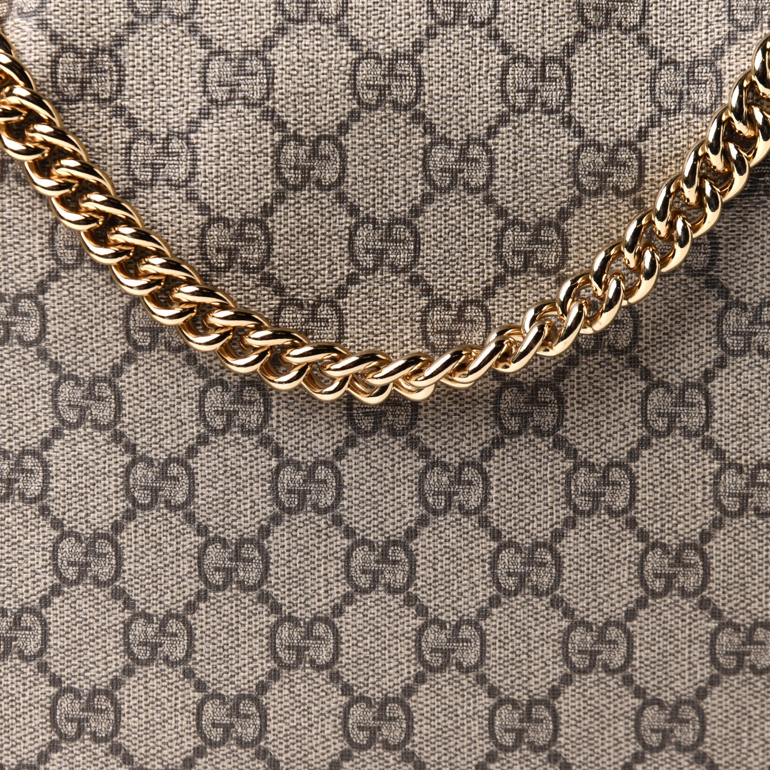 Gucci GG Supreme Monogram Large Linea A Hobo Light Brown 9 of 13