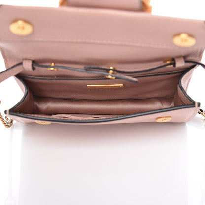Miu Miu Goatskin Madras Soft Calfskin Crystal Pearl Embellished Shoulder Bag Orchidea 5 of 9