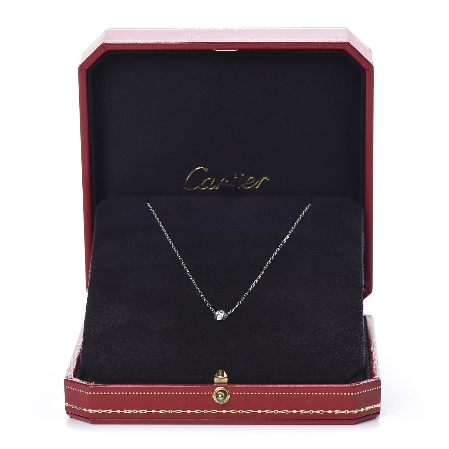 18K White Gold Diamond LM D'Amour Pendant Necklace