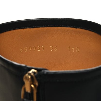 Gucci Nappa Charlotte Ankle Boots 36 Black 6 of 9