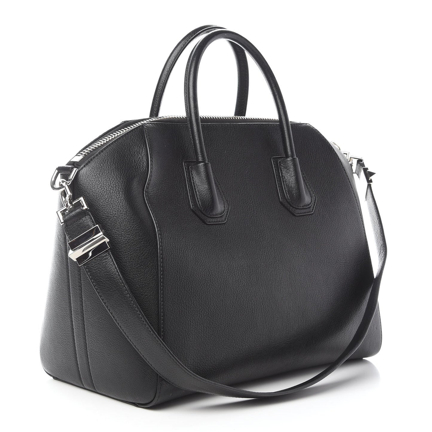 Sugar Goatskin Medium Antigona Black