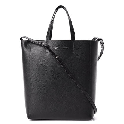 Celine Grained Calfskin Small Vertical Cabas Black 1 of 15