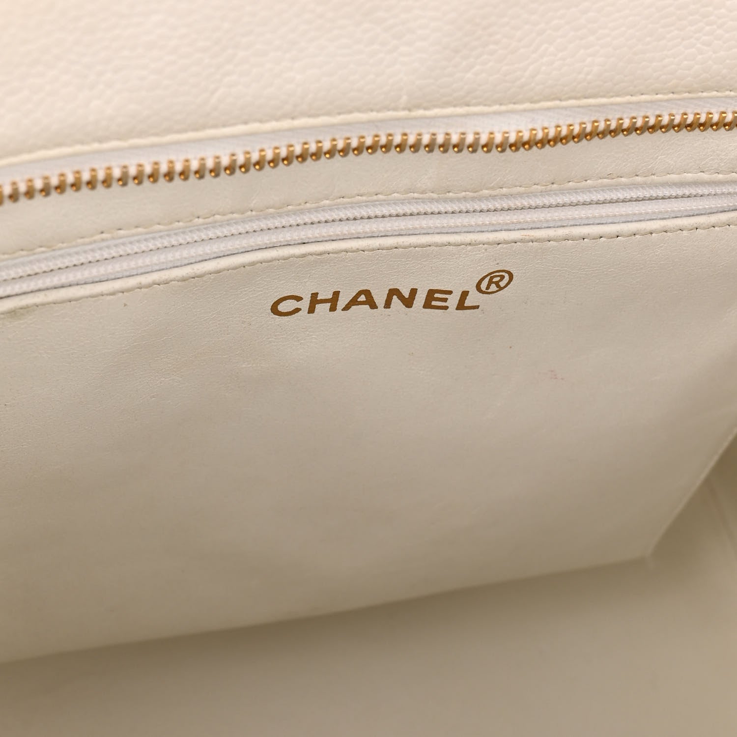 Chanel Caviar Quilted Medallion Tote White 6 of 12