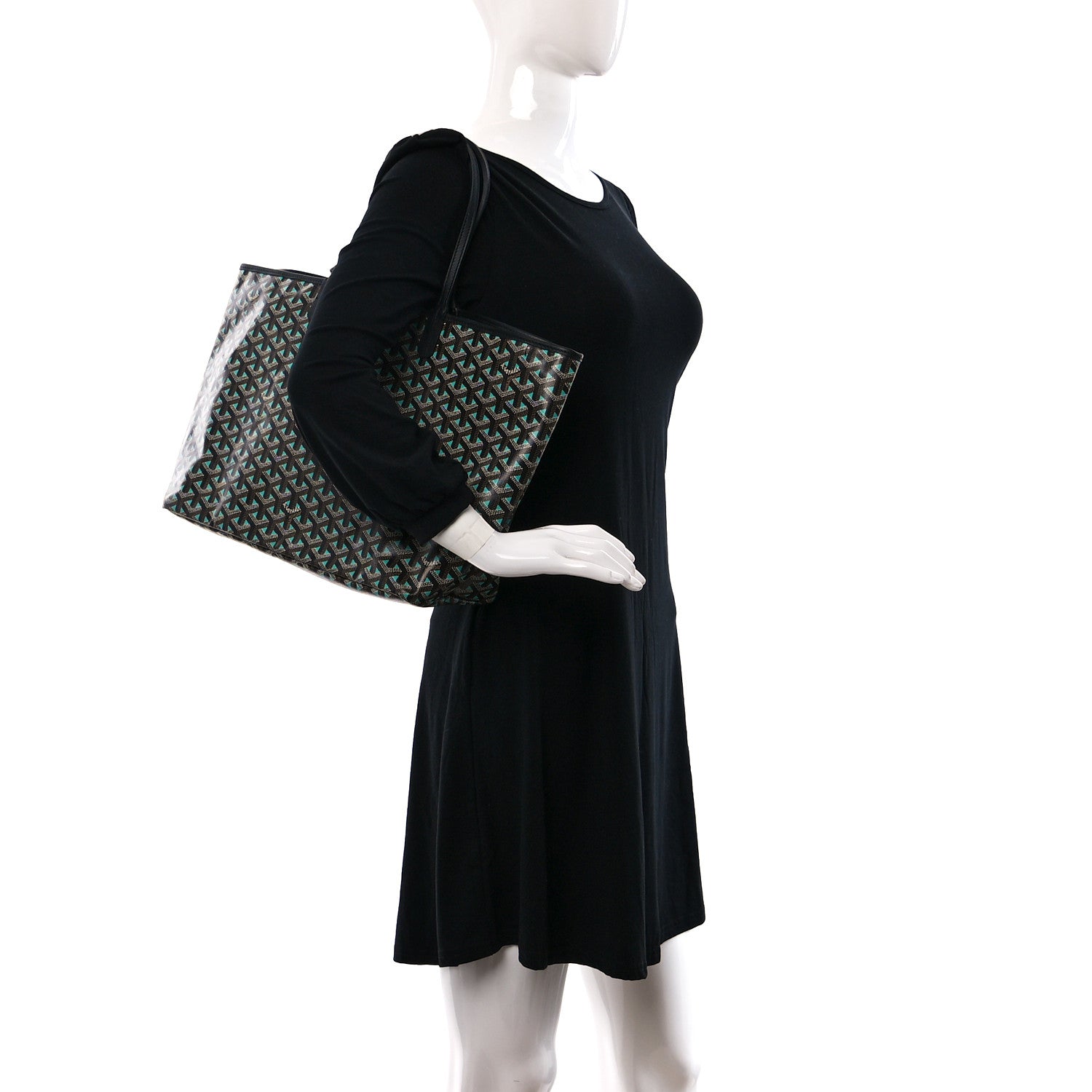 Goyard Goyardine Saint Louis Claire Voie PM Black Opaline 2 of 9