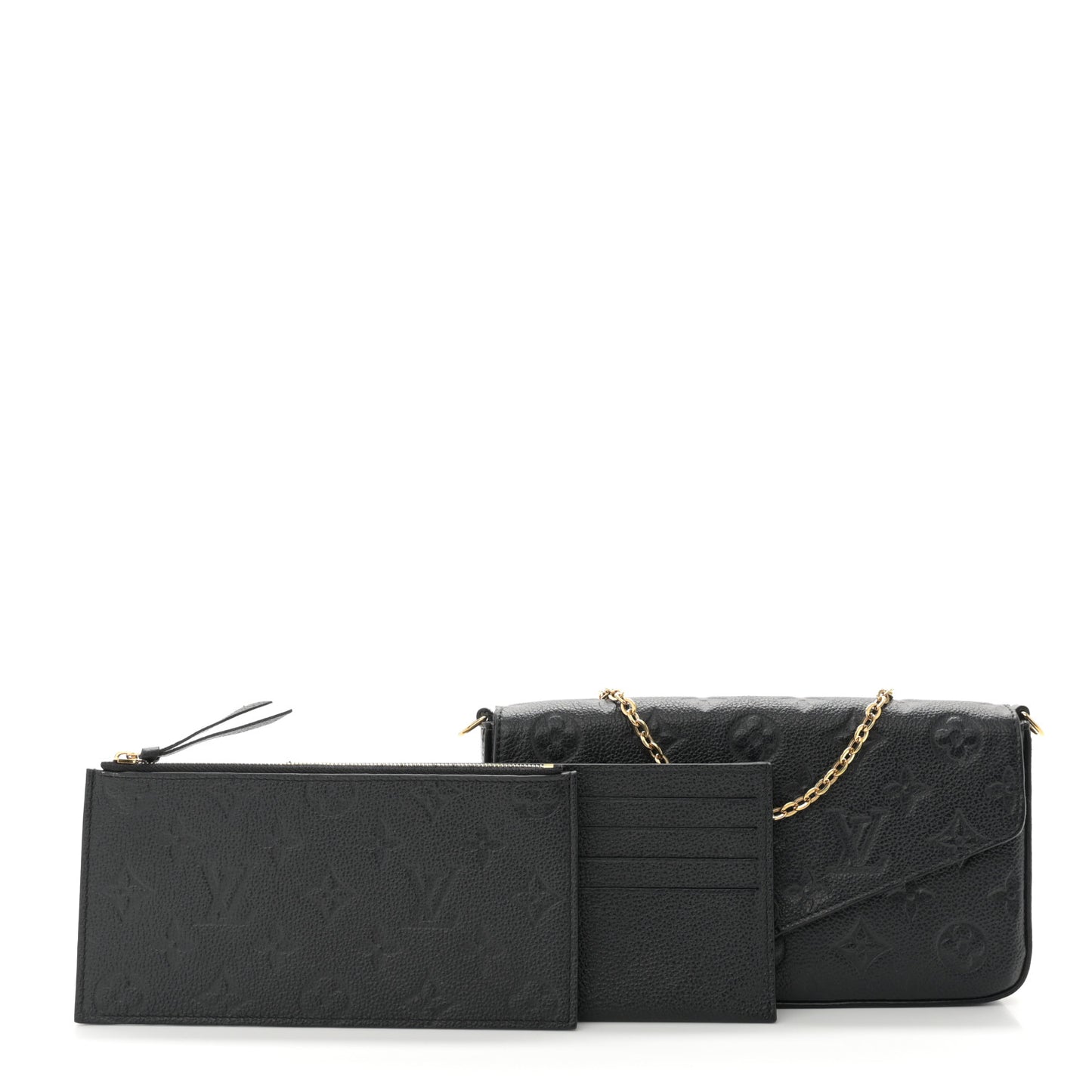 Empreinte Pochette Felicie Chain Wallet Black
