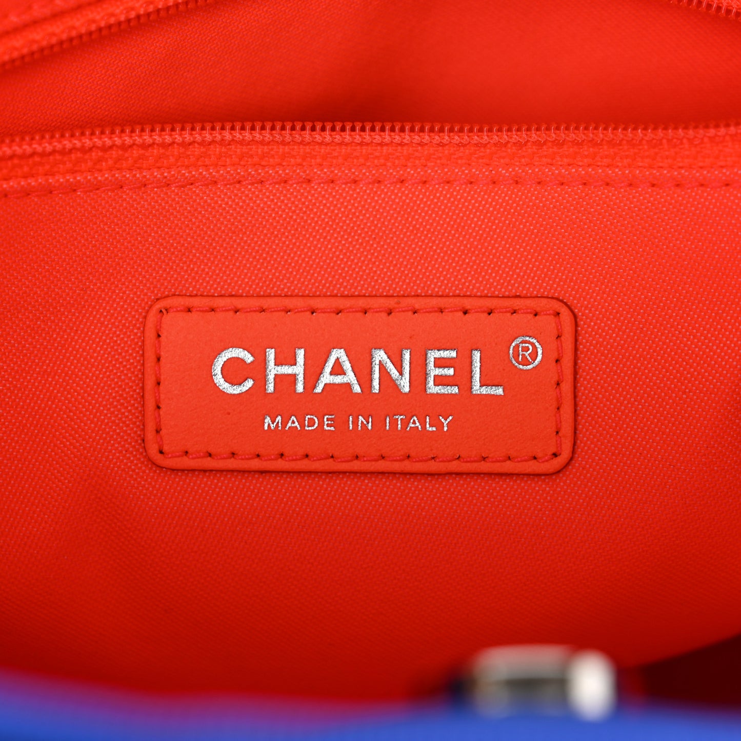 Mixed Fibers Mini Deauville Tote Blue Orange