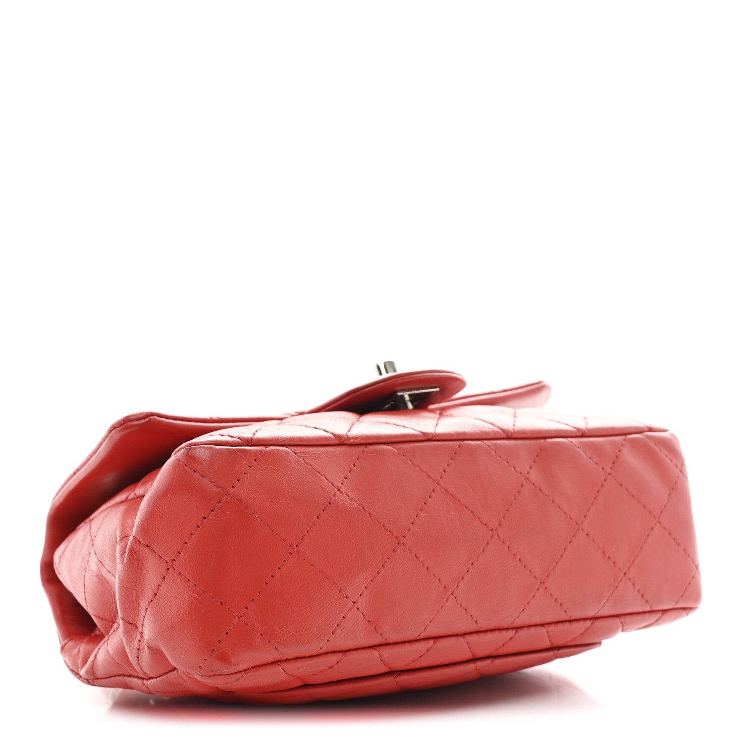 Chanel Lambskin Quilted Mini Rectangular Flap Red 4 of 12