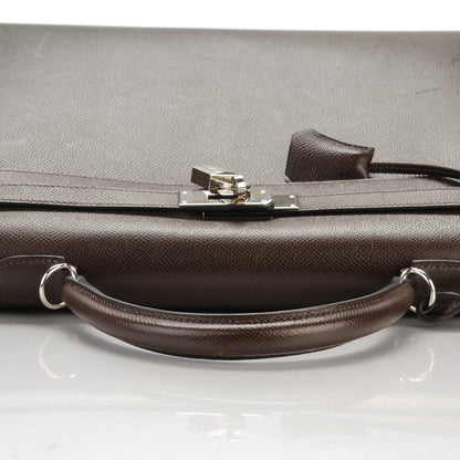 Hermes Epsom Kelly Sellier 35 Chocolat 12 of 22