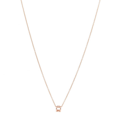 Tiffany 18K Rose Gold Atlas Open Pendant Necklace 1 of 6