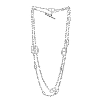 Hermes Sterling Silver Farandole Necklace 120 2 of 3