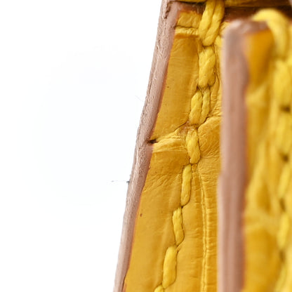 Hermes Matte Alligator Mini Kelly Sellier 20 Mimosa 12 of 16