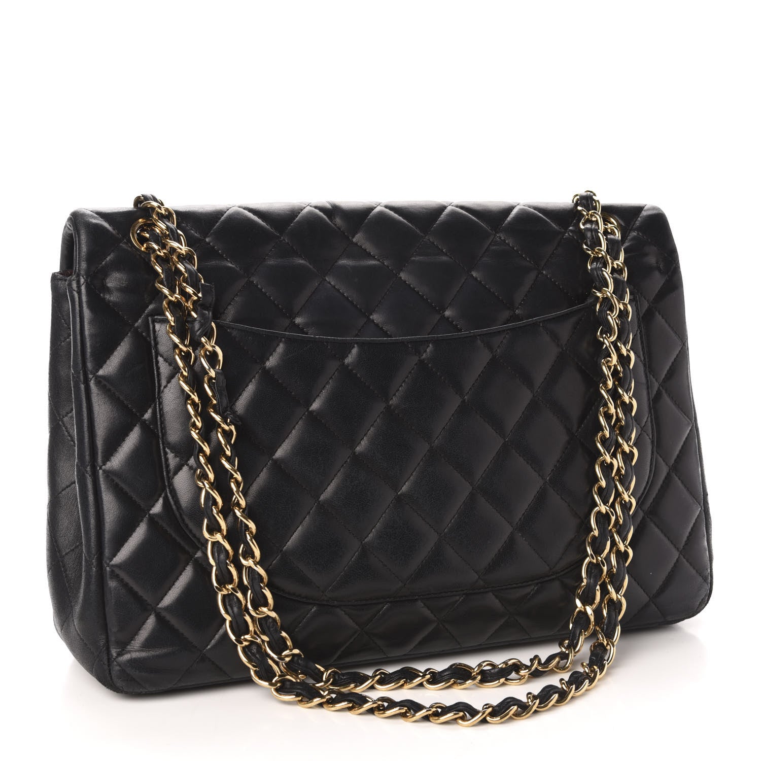 Chanel Lambskin Quilted Maxi Double Flap Black 3 of 18
