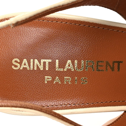 Saint Laurent Calfskin Opyum 110 Slingback Pumps 37 Real Beige 8 of 8