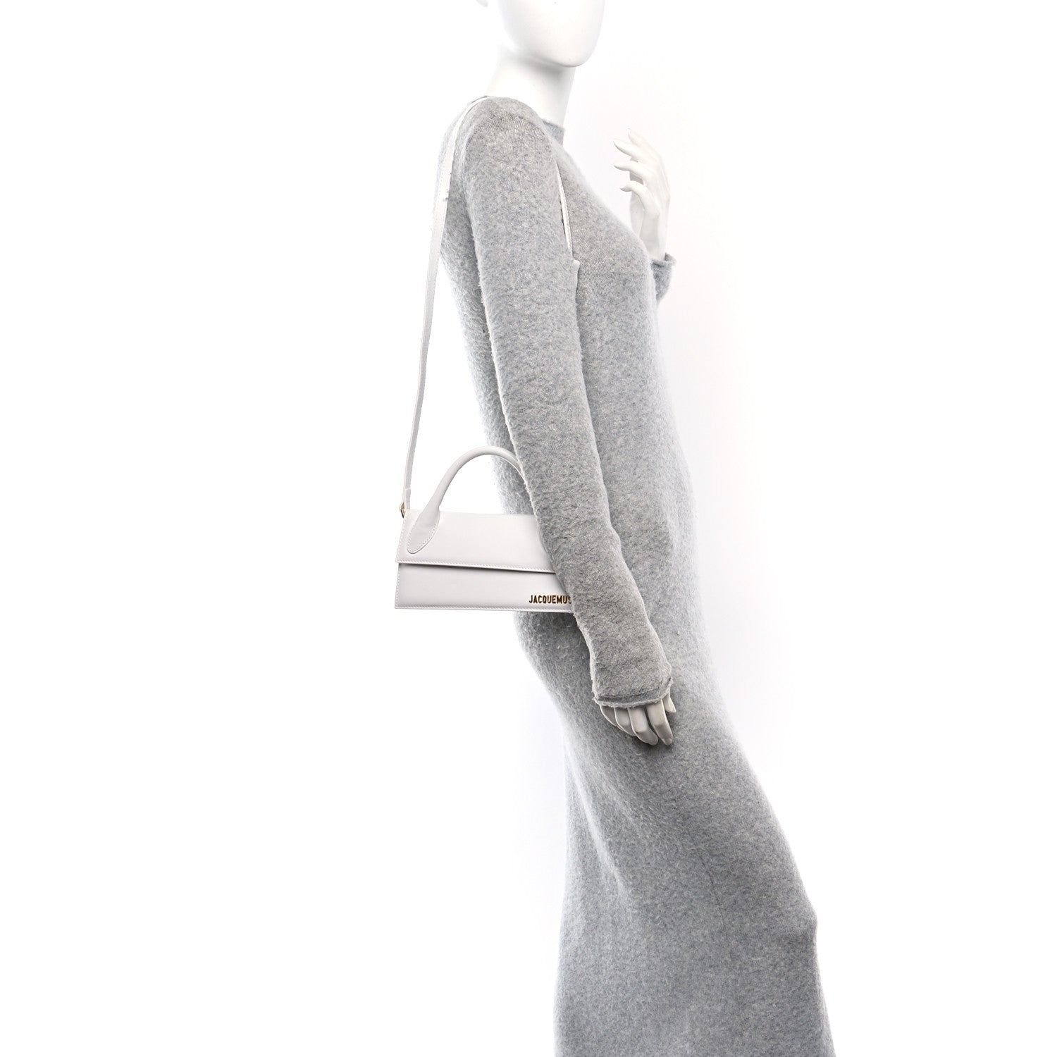 Jacquemus Smooth Calfskin Le Chiquito Long White 3 of 8