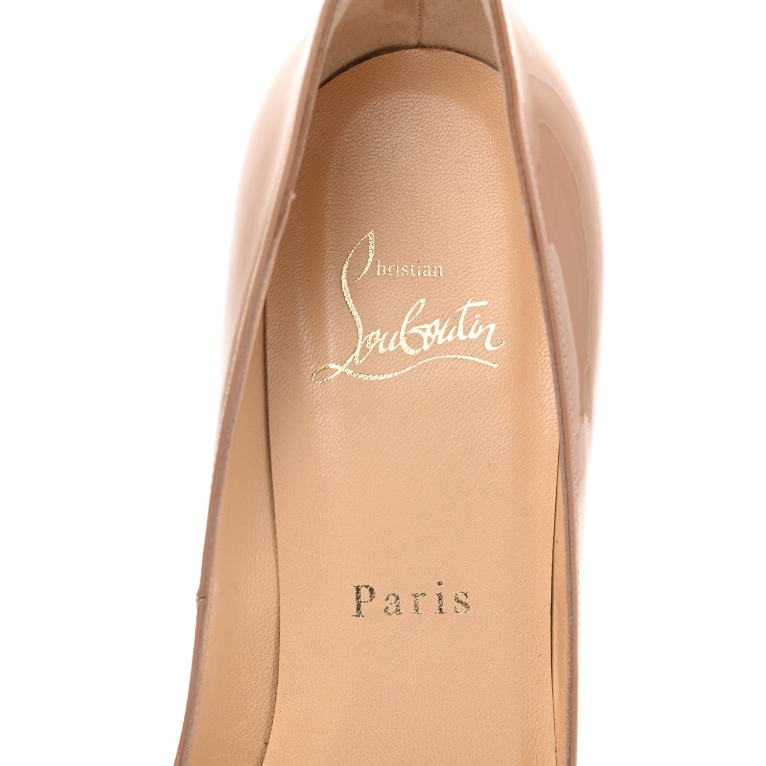 Christian Louboutin Patent Pigalle 120 Pumps 35 Nude 7 of 10