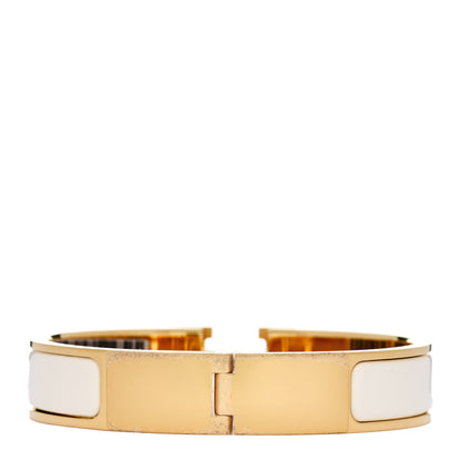 Hermes Enamel Narrow Clic Clac H Bracelet PM Craie 3 of 5
