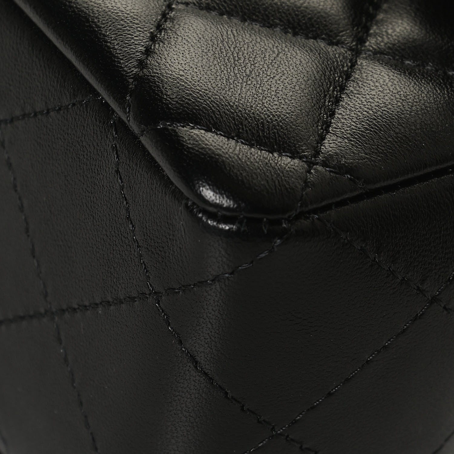 Chanel Lambskin Quilted Mini Rectangular Flap Black 7 of 14