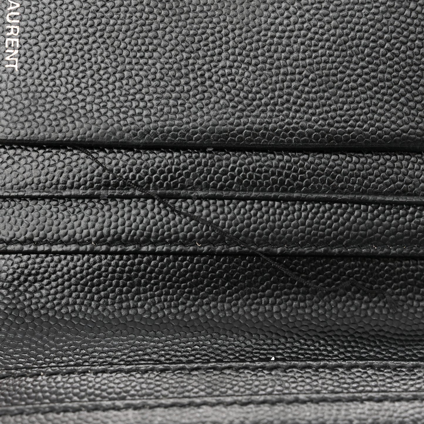 Grain De Poudre Matelasse Chevron Monogram Zipped Card Case Black