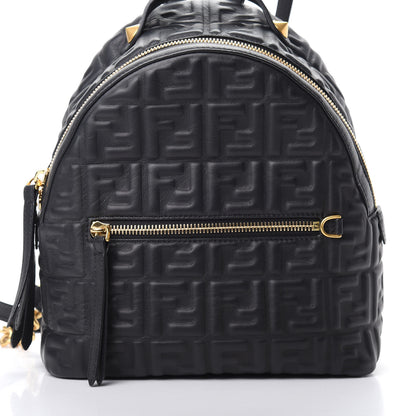 Fendi Nappa FF 1974 Embossed Mini Backpack Black 7 of 9