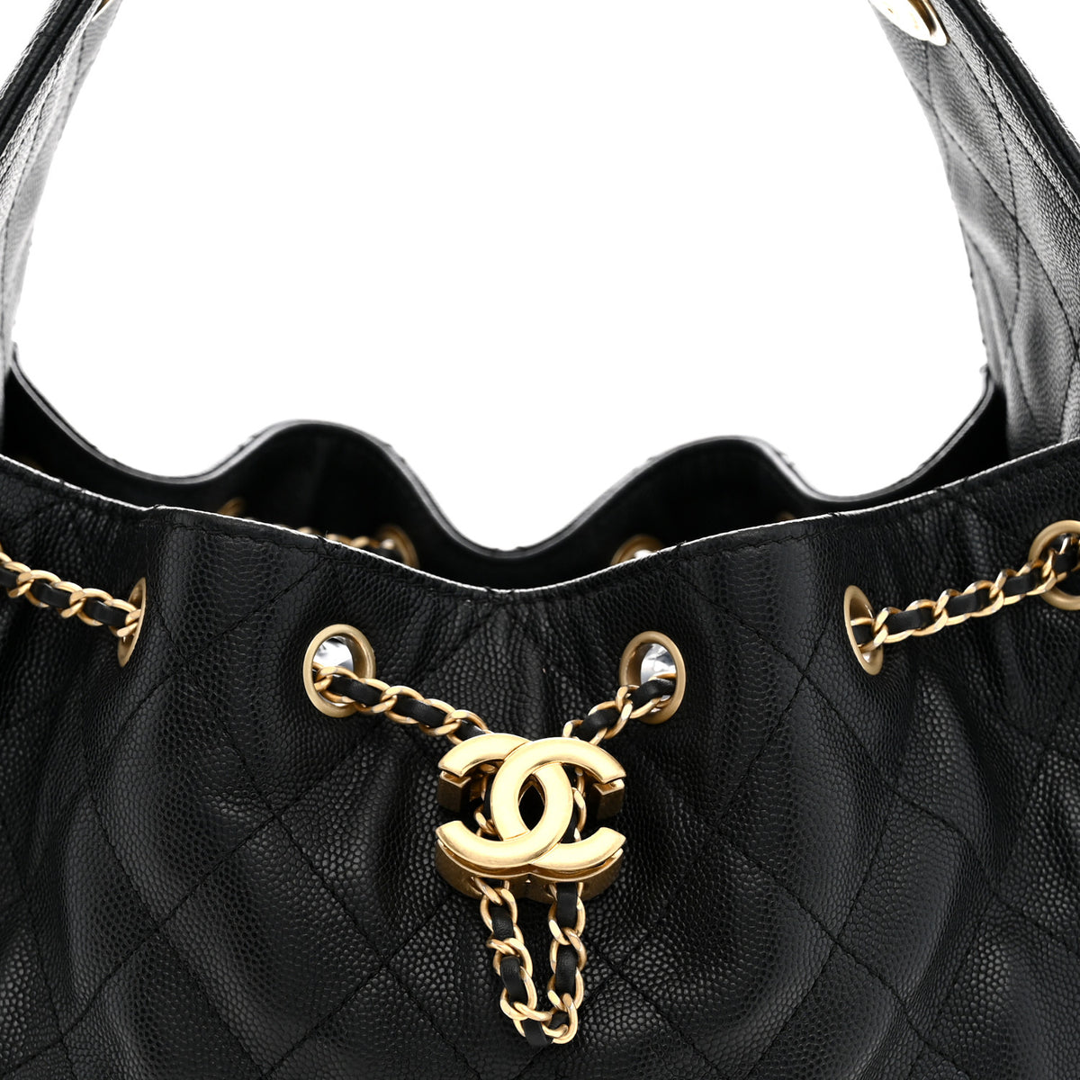 Chanel Caviar Quilted Small Chanel 25 Handbag Black 8 of 11