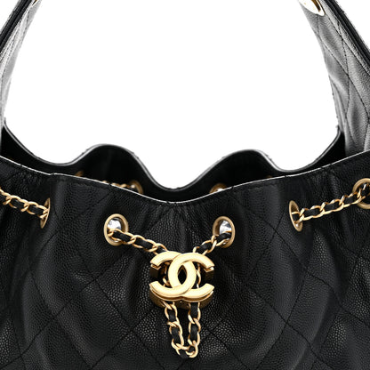 Chanel Caviar Quilted Small Chanel 25 Handbag Black 8 of 11