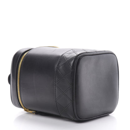 Chanel Lambskin Vanity Cosmetic Case Black 4 of 13
