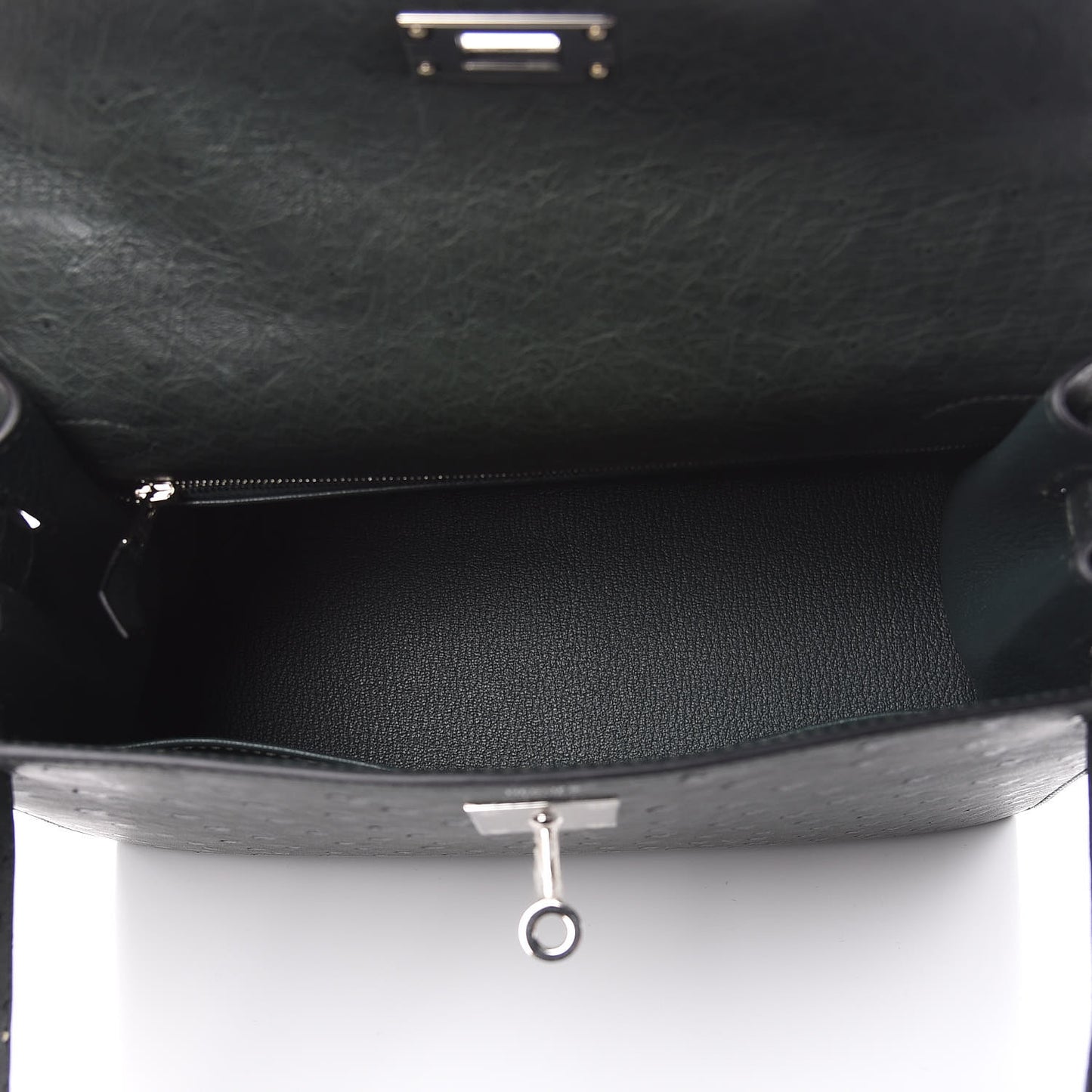 Ostrich Kelly Sellier 28 Vert Titien
