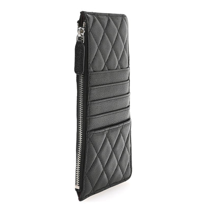Chanel Caviar Quilted Classic Flat Wallet Pouch Black 3 of 8