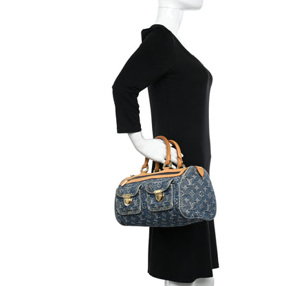 Louis Vuitton Monogram Denim Neo Speedy Blue 3 of 13