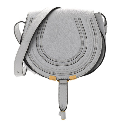 Chloe Calfskin Marcie Round Crossbody Bag Light Cloud 1 of 11