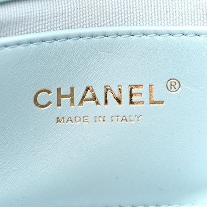Chanel Lambskin Quilted Mini Flap Light Blue 7 of 11